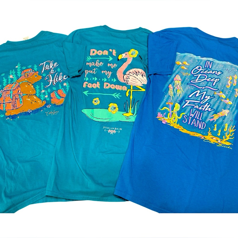 Blue Graphic T-Shirt Bundle